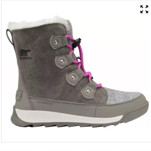 SOREL Youth Whitney II Joan Lace Boots - Felt Fabric and Colorful Laces - Picture 13 of 13